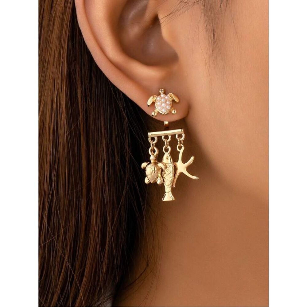 Sea Life Dangle Earrings N2088